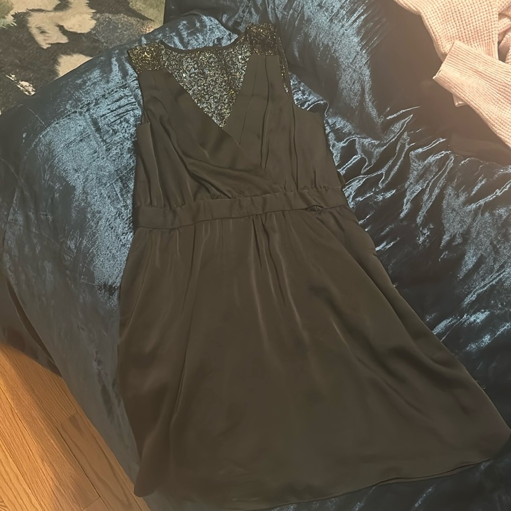 BCBGeneration Black Satin dress